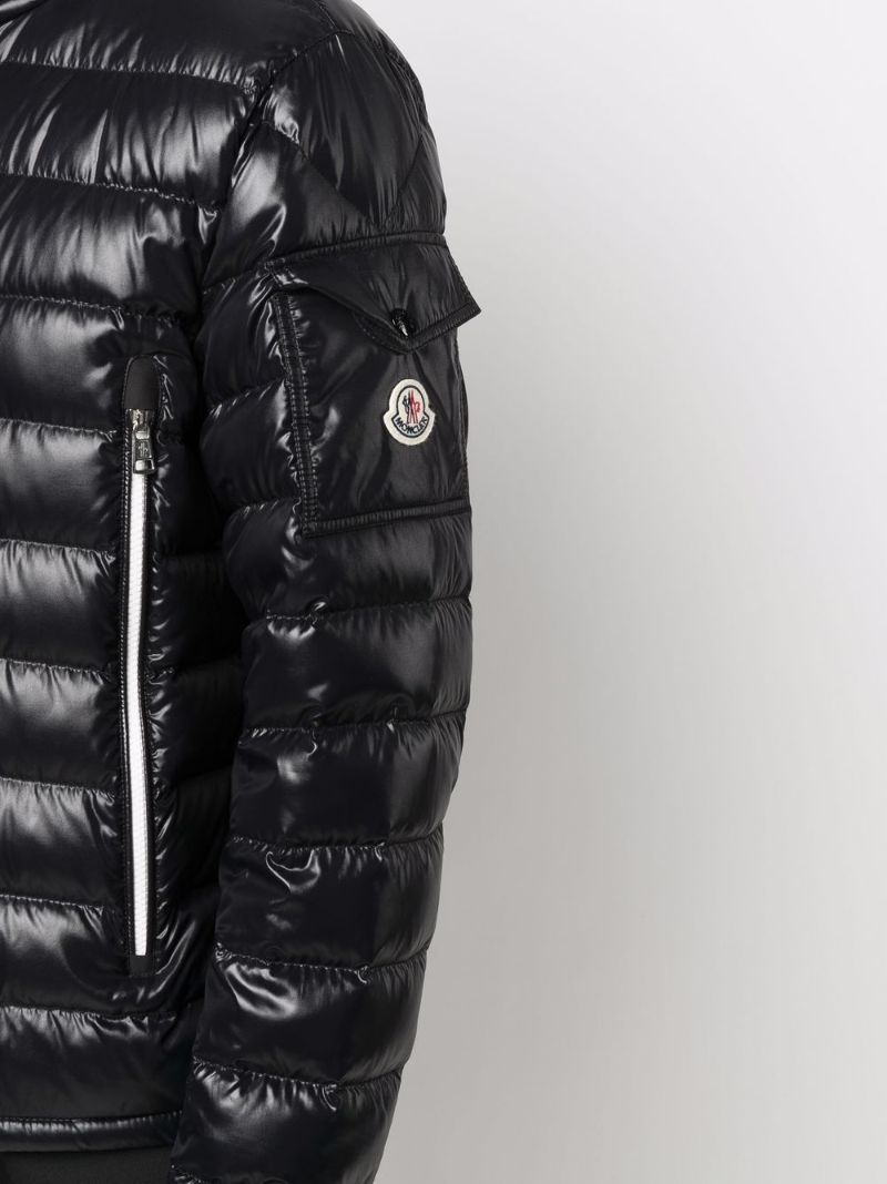 Black Galion Hooded Down Jacket