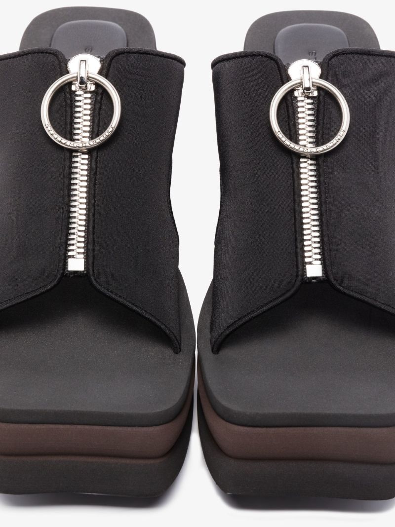 Black Scuba 80 Platform Sandals