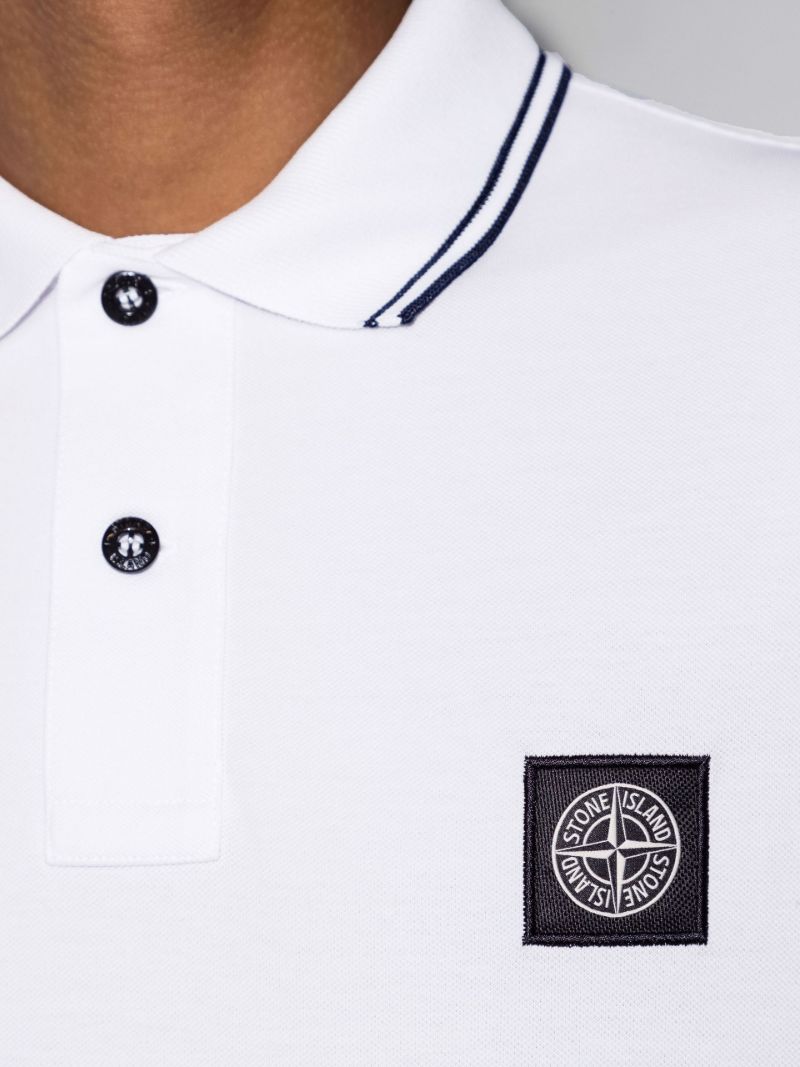 Striped Collar Polo Shirt