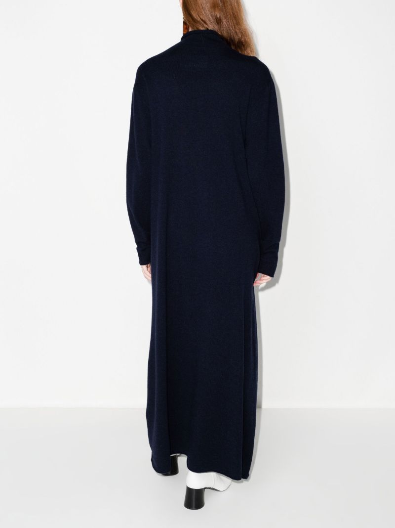 Navy Plus Knitted Cashmere Maxi Dress