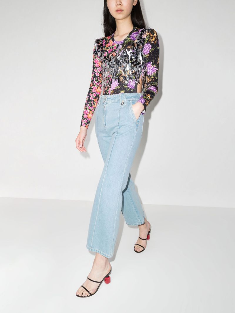 High Waist Cropped Jeans