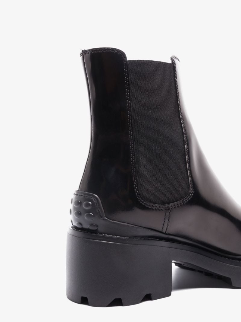 Black Caro Lug Sole 60 Leather Chelsea Boots