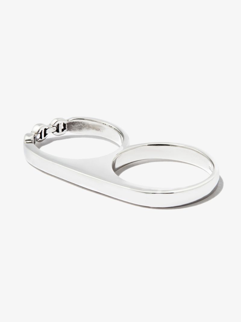 Sterling Silver Double Knuckle Ring