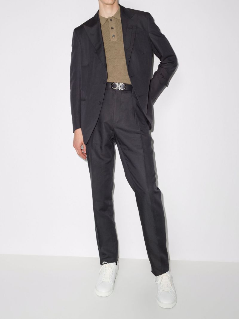 Logo Embroidered Single-breastedÃ_x0082_Â blazer