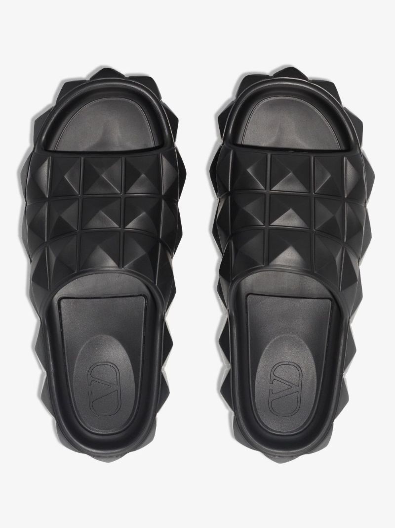 Black Roman Stud Turtle Slides