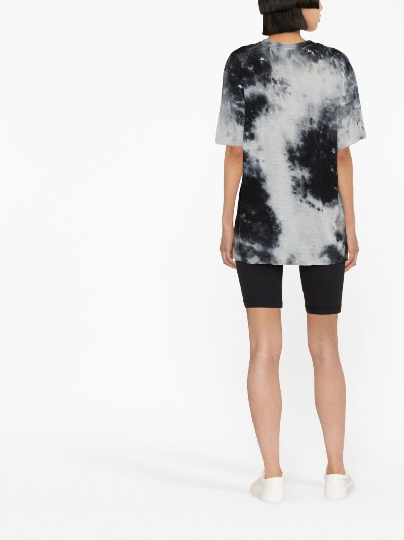 Black Tie Dye Cloud Merino Running T-shirt