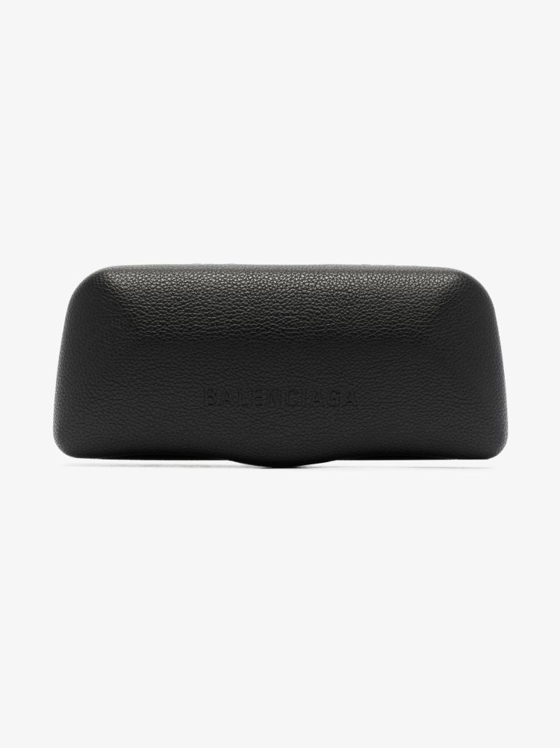 Black Logo Square Sunglasses