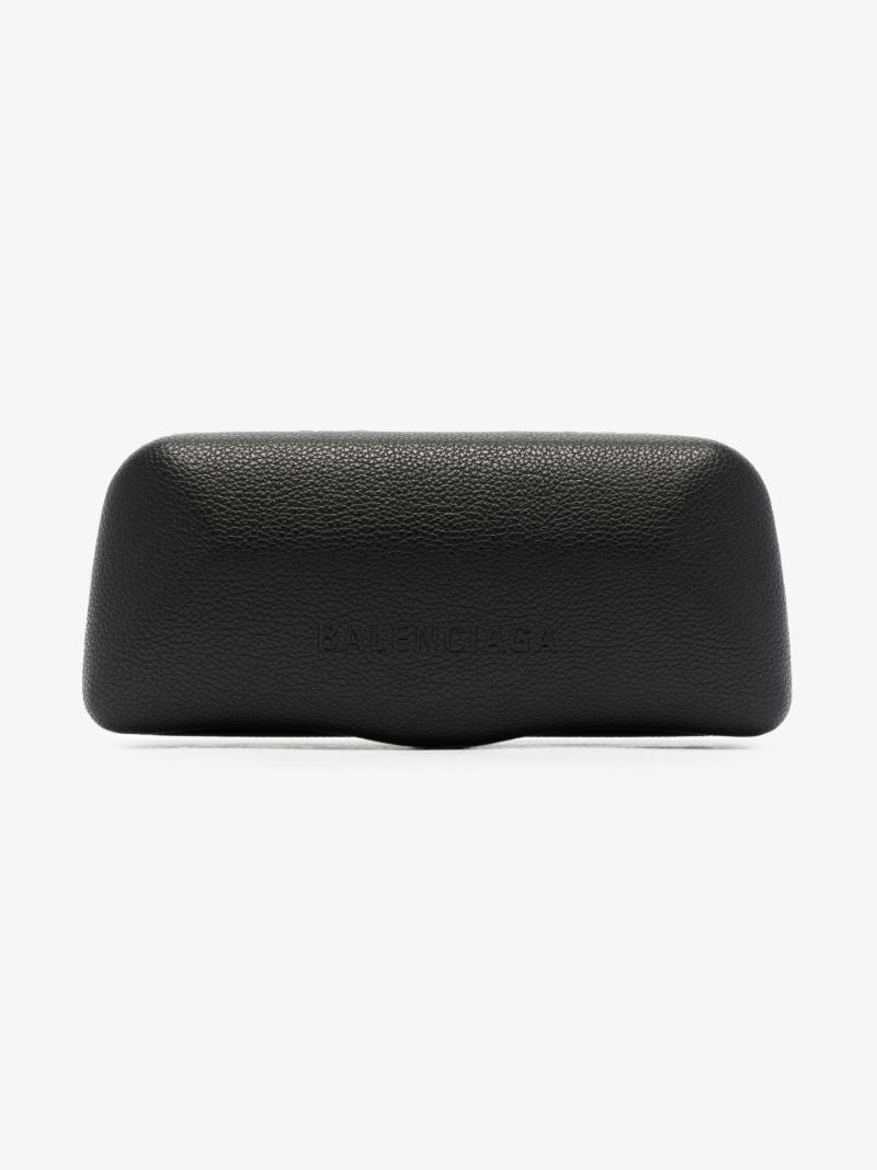 Black Shield Rectangular Sunglasses