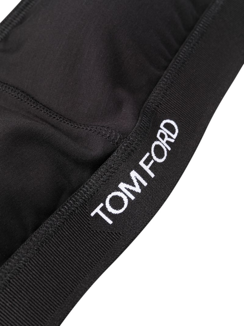 Black Logo Bandeau Bralette