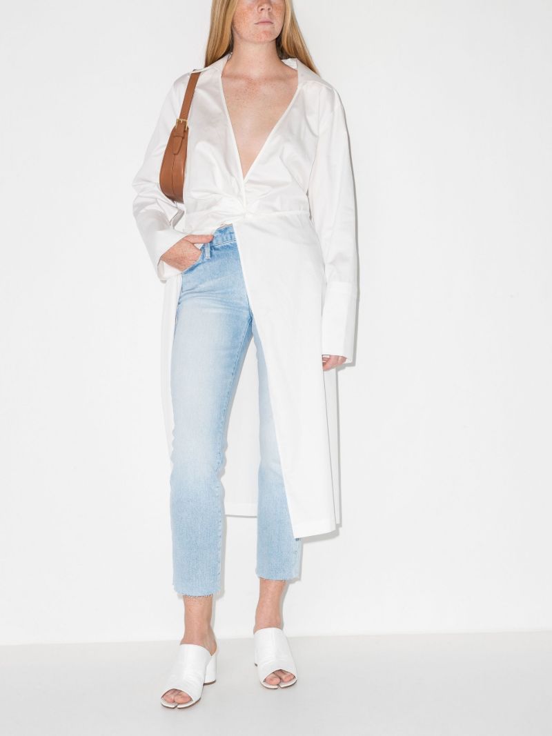 Blue Le High Cropped Denim Jeans