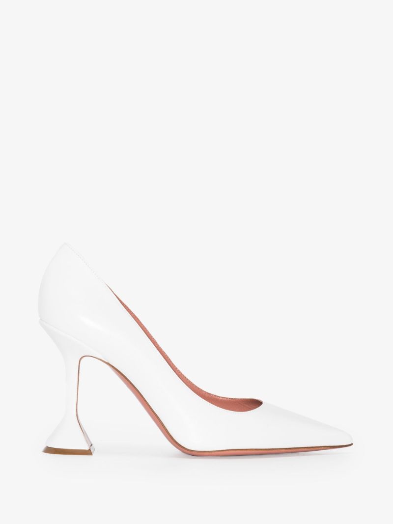 White Ami 95 Leather Pumps