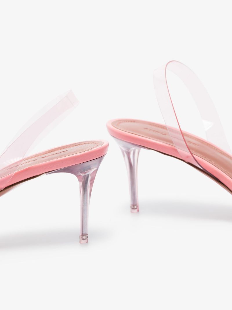 Pink Rosie 60 Crystal Leather Pumps