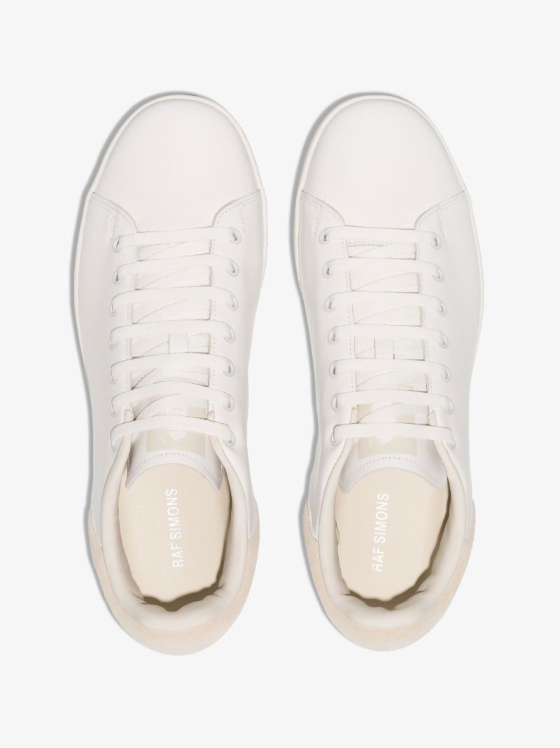 White Orion Low Top Leather Sneakers
