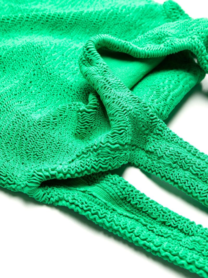 Green Square Neck Prene Swimsuit