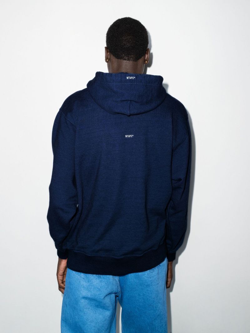 Blue Blank 02 Cotton Hoodie