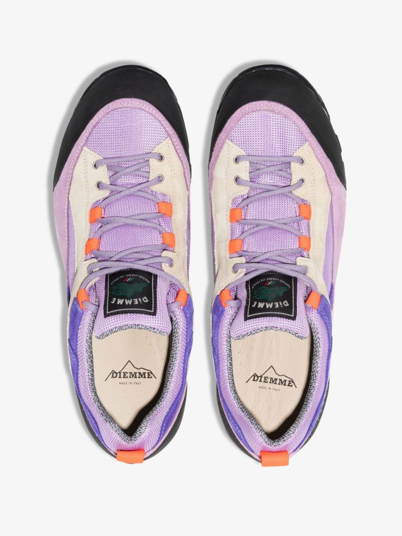 Purple Grappa Hiker Low Top Suede Sneakers