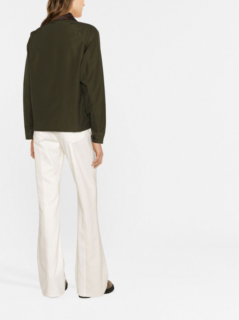 Green Cropped Utility Jacket