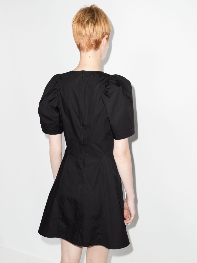 Rosanna V-neck Cotton Mini Dress