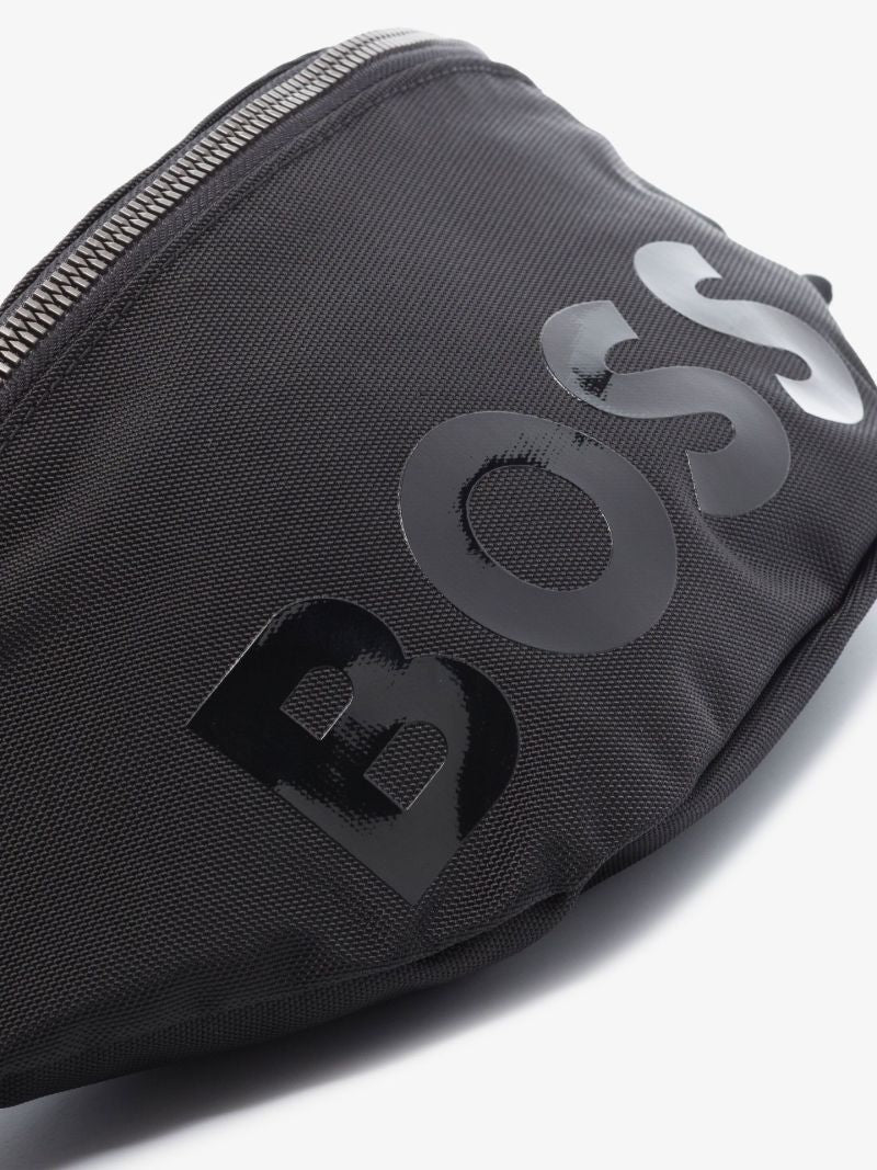 Black Catch Logo Cross Body Bag