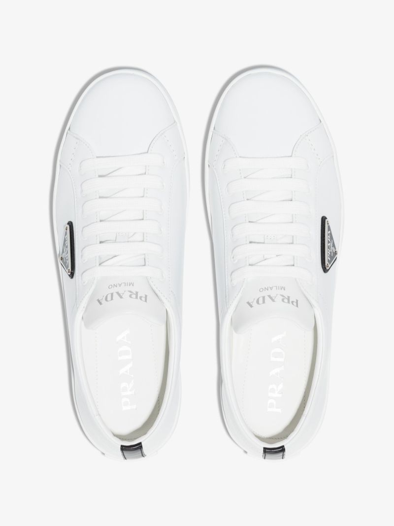 White Lane Low Top Leather Sneakers
