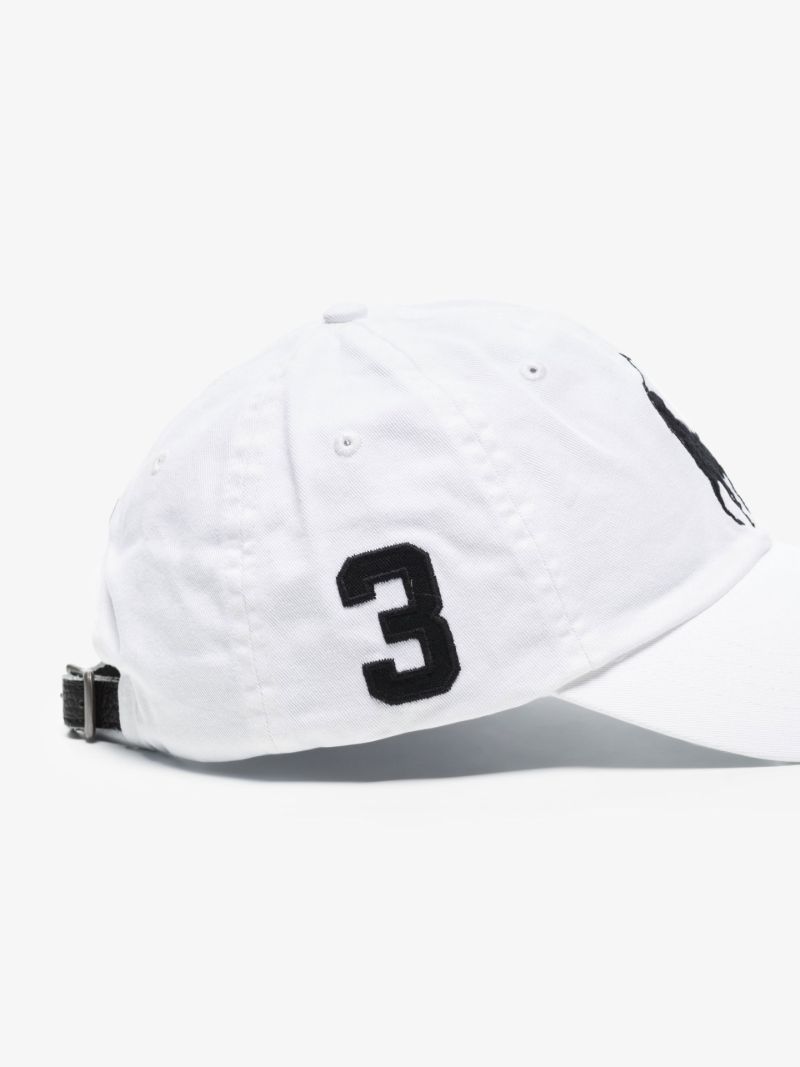 White Big Pony Chino Cotton Cap