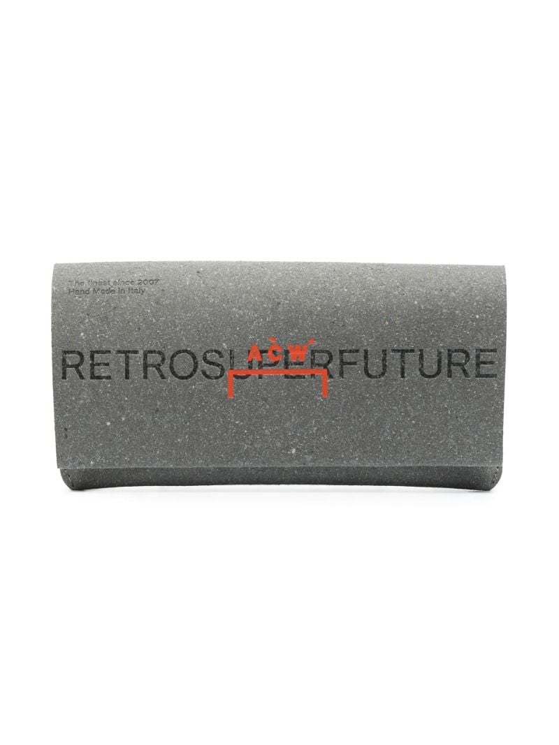 X Retrosuperfuture Blue Caro Square Sunglasses