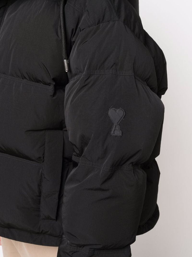 Black Ami De Coeur Puffer Jacket