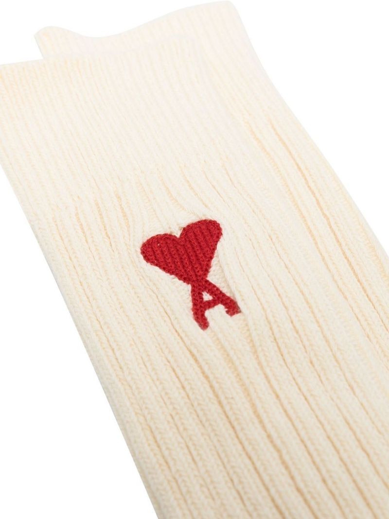Neutral Ami De Coeur Organic-cotton Socks Set