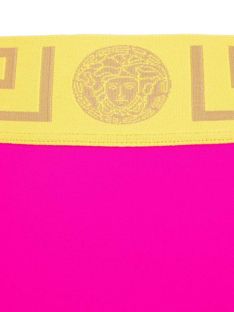 Pink and Yellow Greca Border Bikini Bottoms