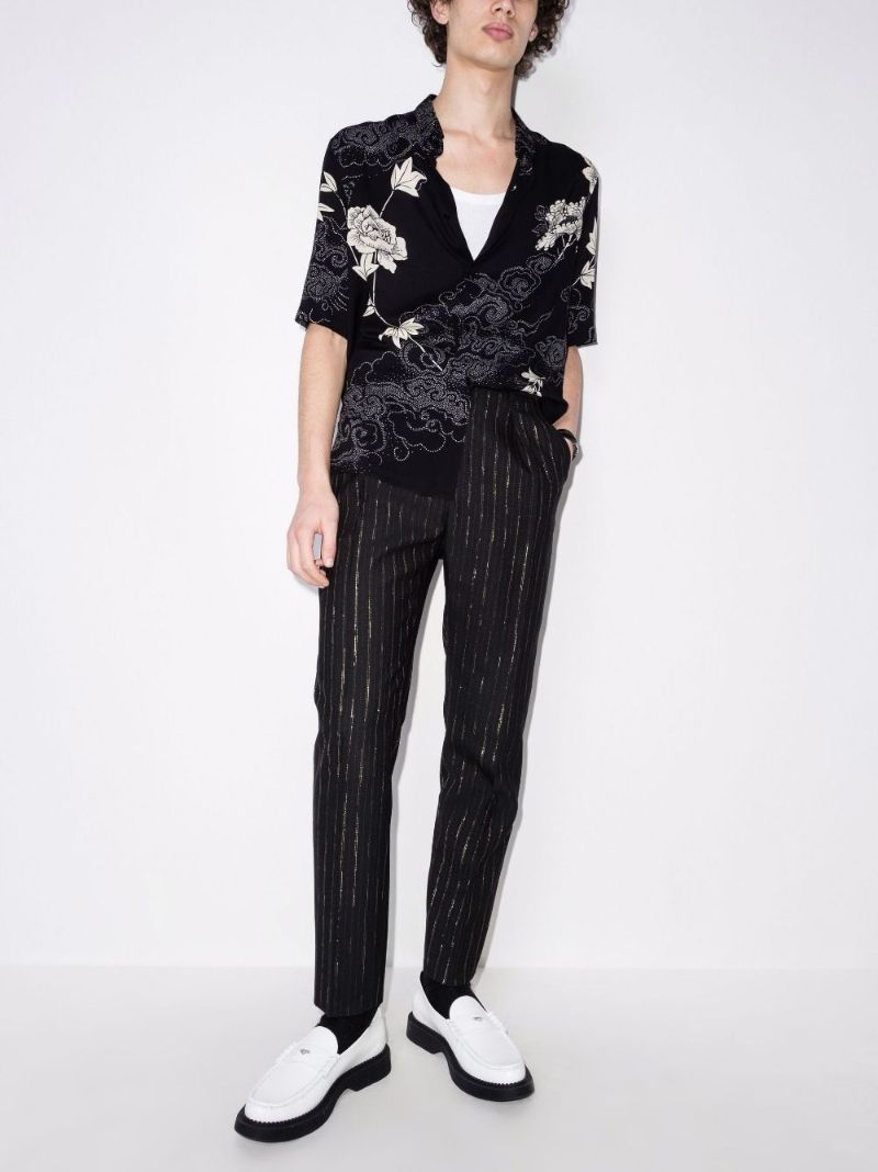 Short Sleeve Floral Print Shirt