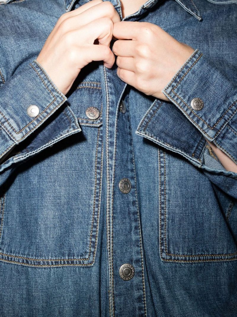 Blue Denim Shirt Dress