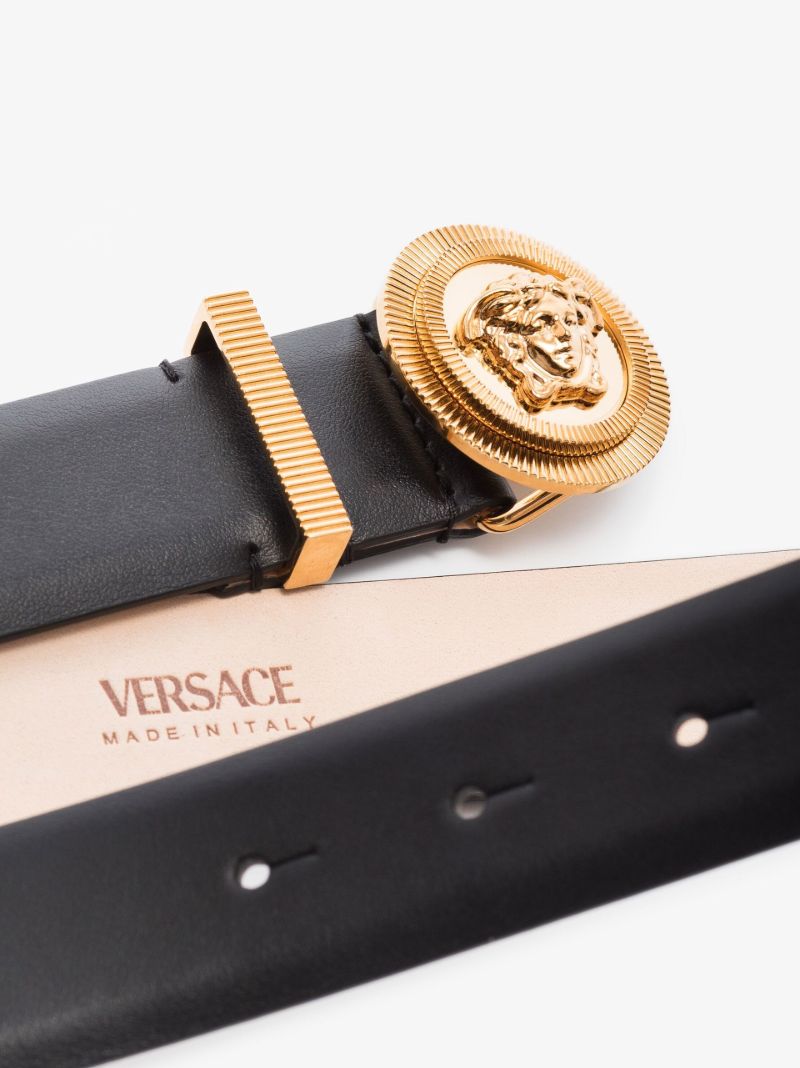 Black Medusa Biggie Leather Belt
