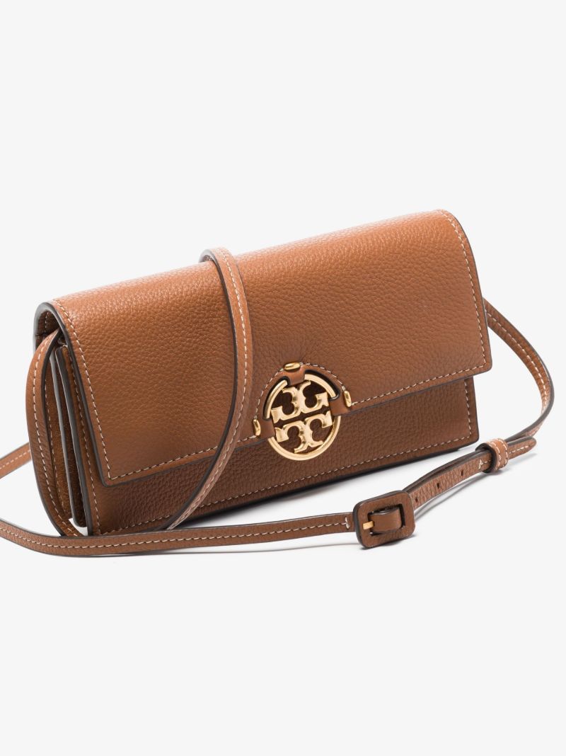 Brown Miller Leather Chain Wallet
