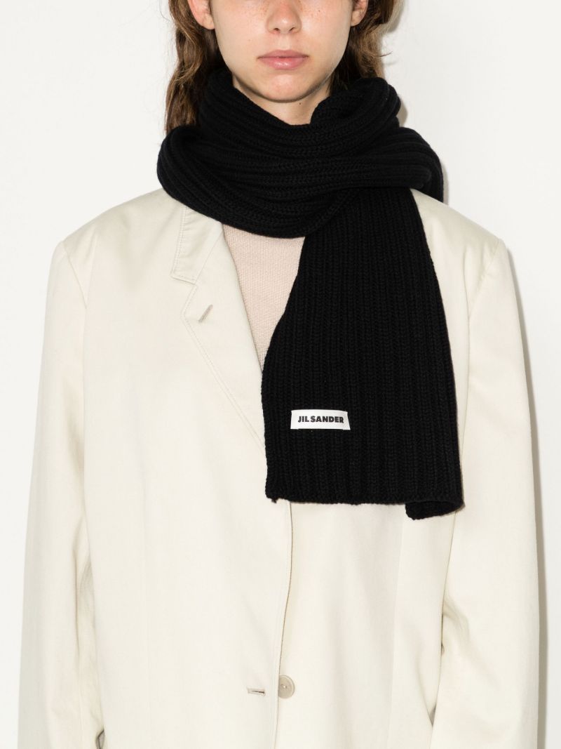 Black Canberra Wool Scarf