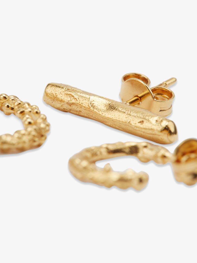 Gold-plated the Starry Night Earring Set