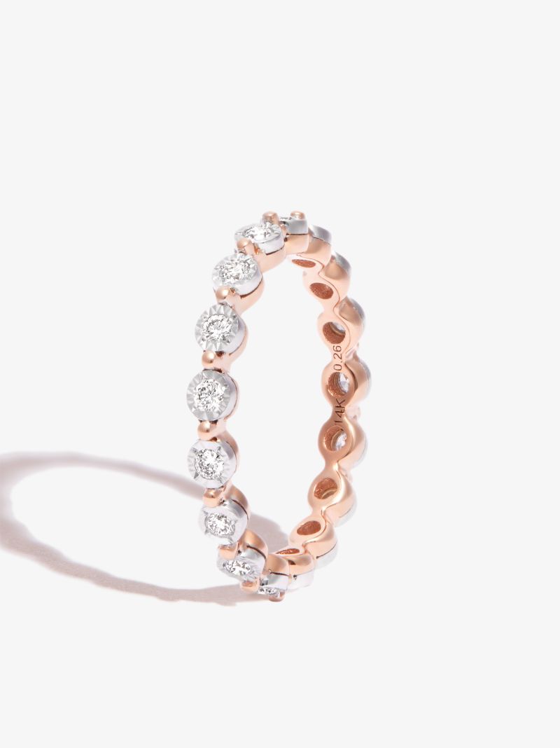 14k Rose Gold Ava Bea Diamond Eternity Ring