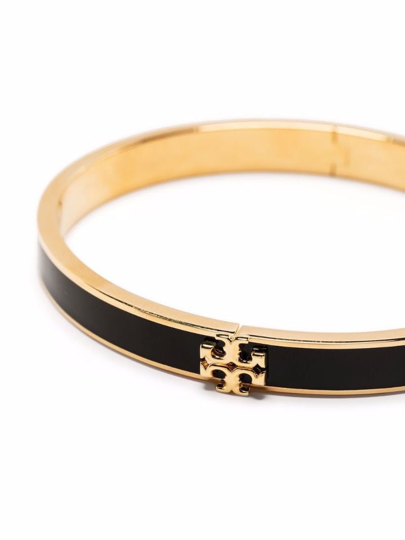 Gold-tone Kira Enamelled Brass Bangle Bracelet