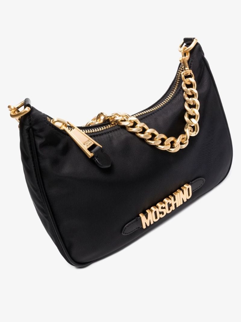 Black Logo Shoulder Bag