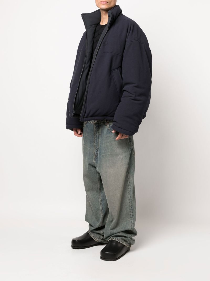 Black Reversible Padded Coat