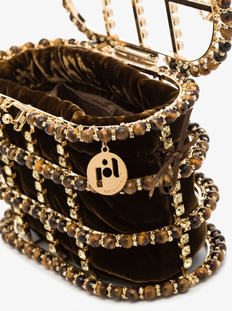 Brown Holli Diletta Embellished Mini Bag