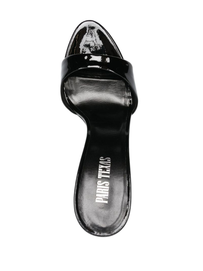 Black Lidia 105 Patent Leather Mules