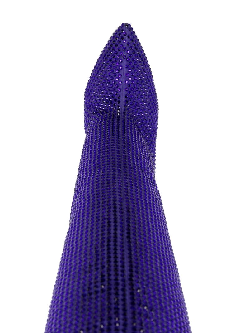 Purple Holly 105 Crystal Knee-high Boots