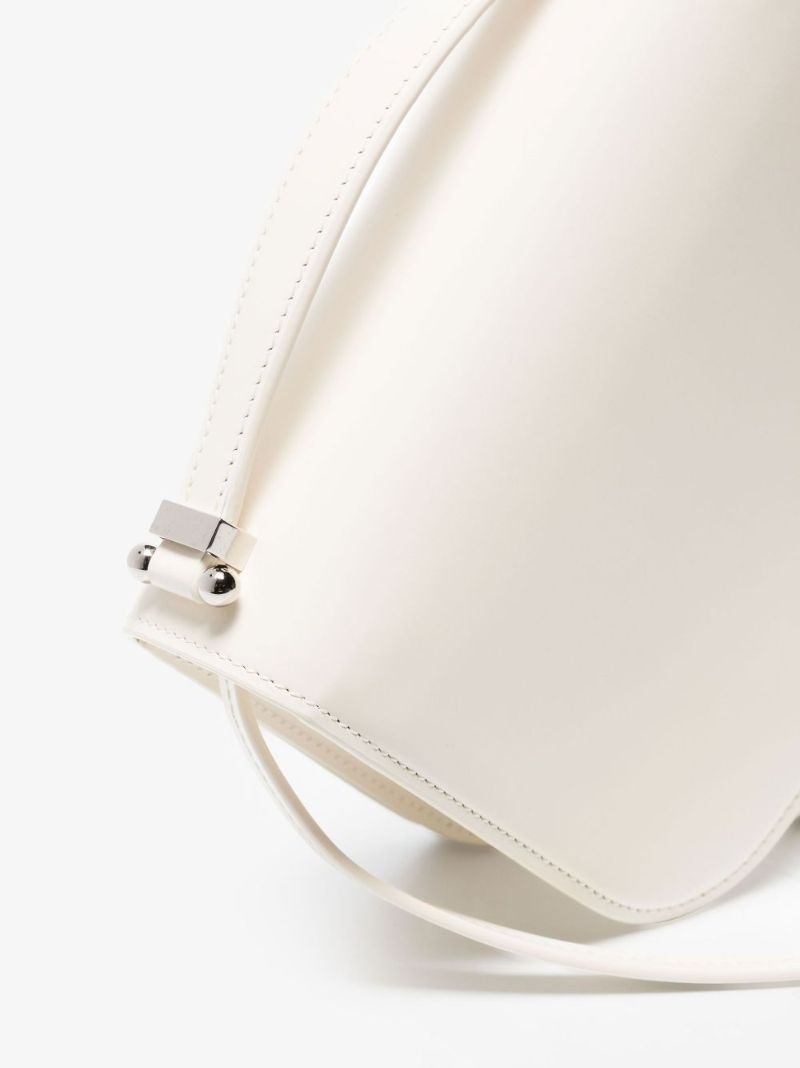 White Taos Small Leather Cross Body Bag