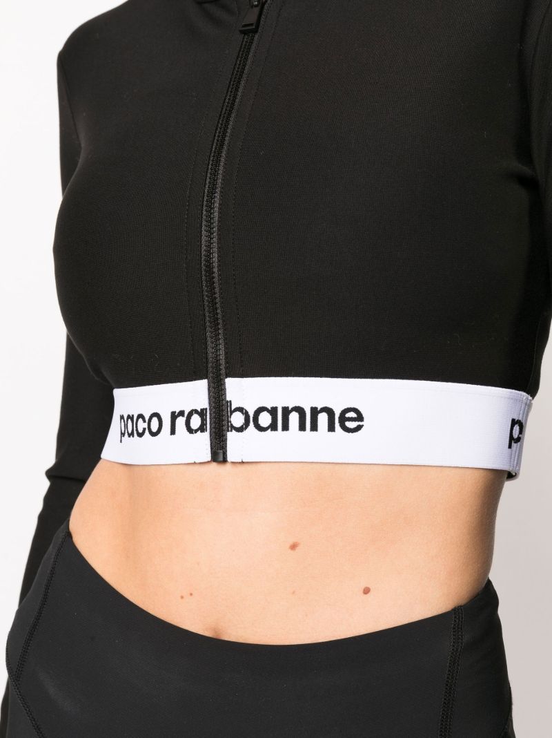 Black Cropped Hoodie