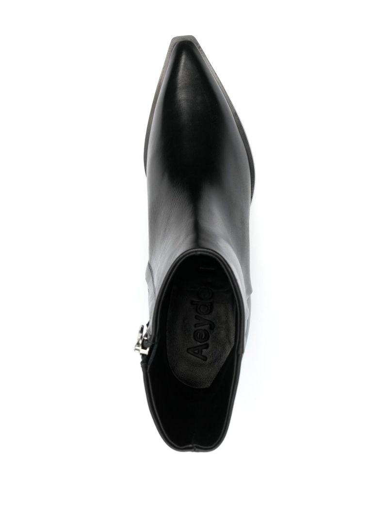 Black Ruby 40 Leather Ankle Boots
