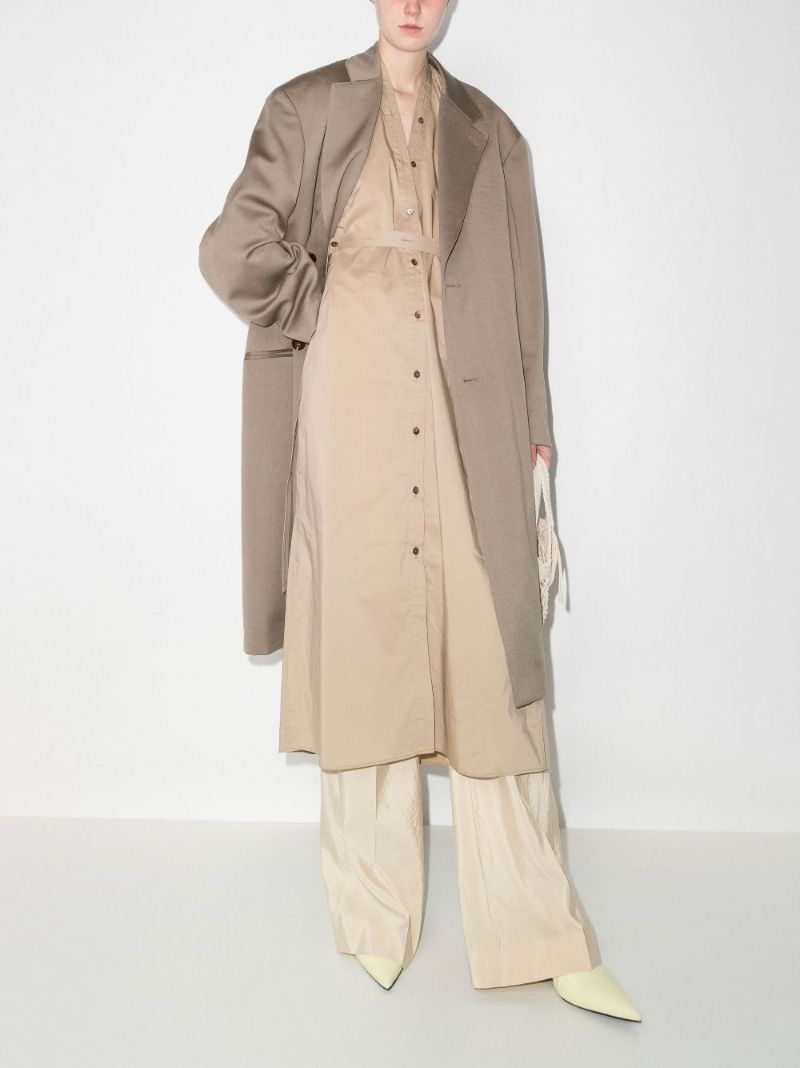 Tilted Midi Shirt Dress