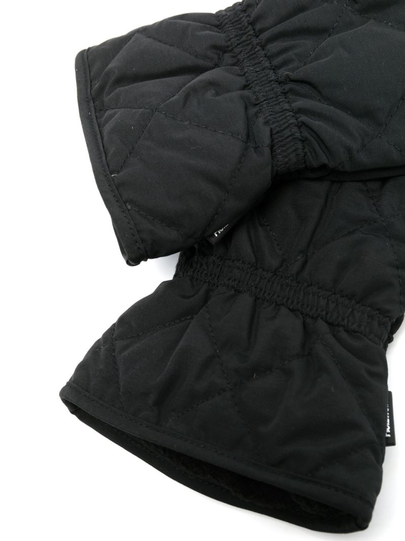 Black Mio Quilted Mittens