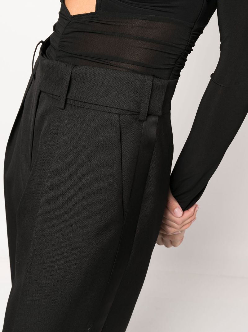 Black Tailored Wool Trousers