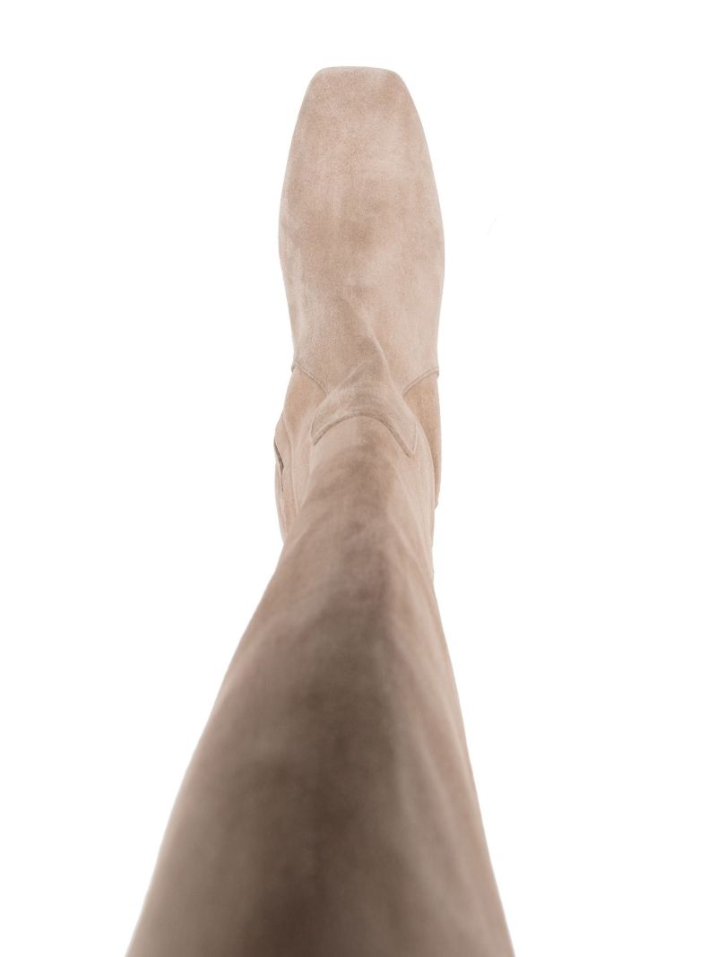 Neutral Letizia 45 Over-the-knee Suede Boots