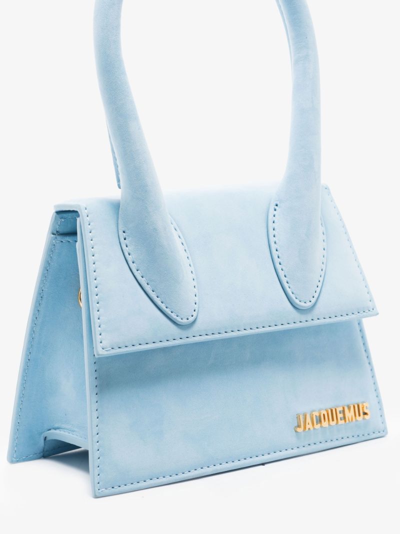 Blue Le Chiquito Moyen Leather Tote Bag